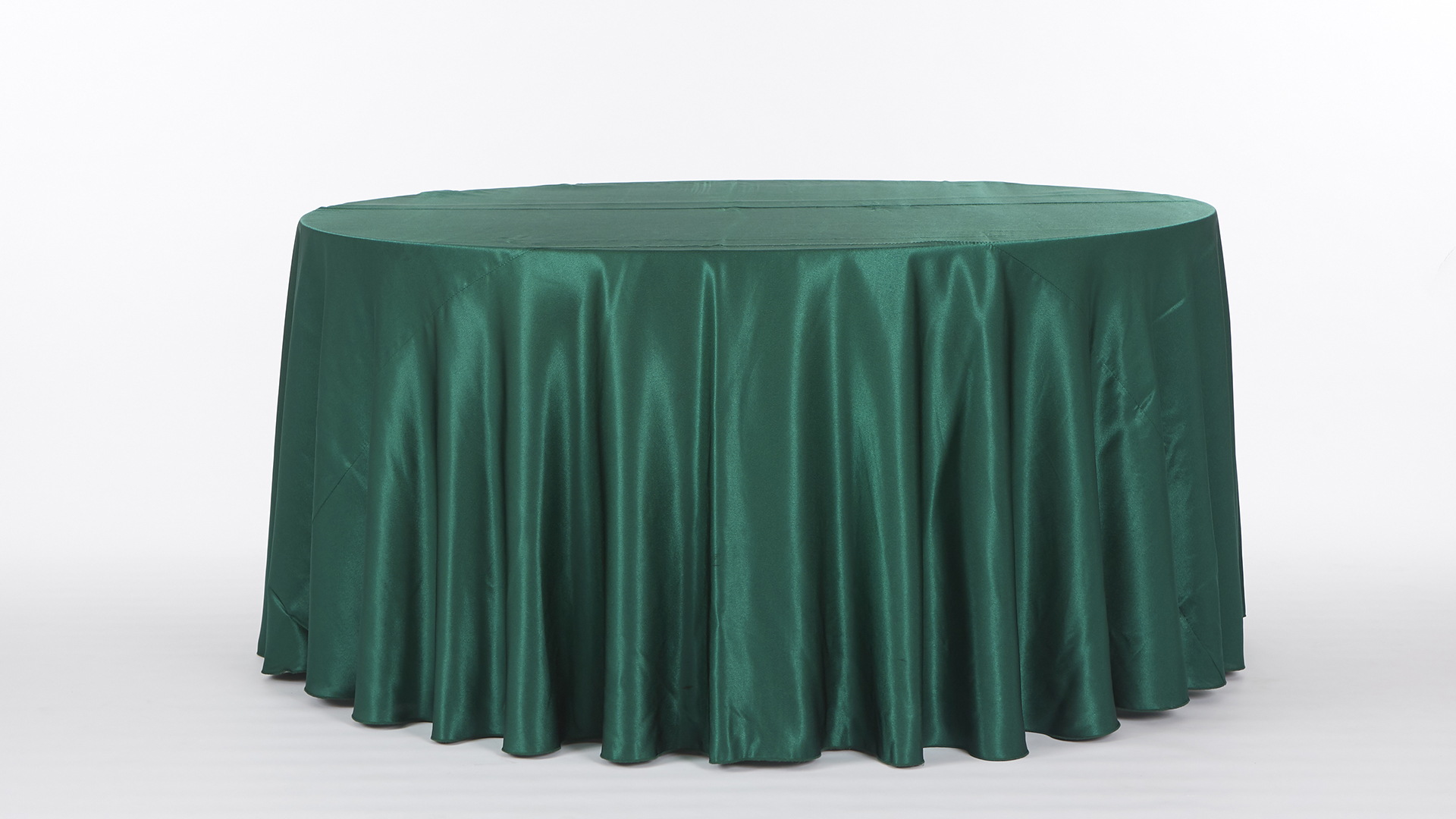 Emerald Green Satin Tablecloth | Chair Decor
