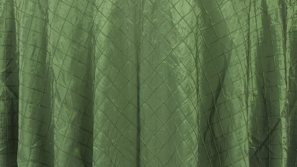 Forest Green Pintuck Tablecloth Chair Decor